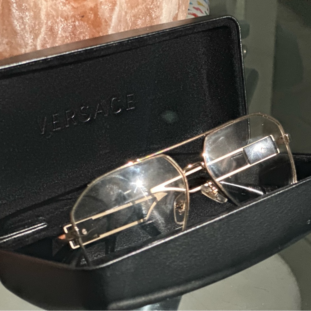 Versace Men's Glasses with Gold Frame